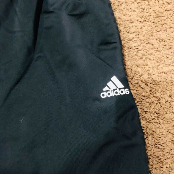 Adidas Men's‎ Regular Fit Tapered Leg Jogger Pants 3 Stripe Black Size 2XL NWT - Picture 2 of 4